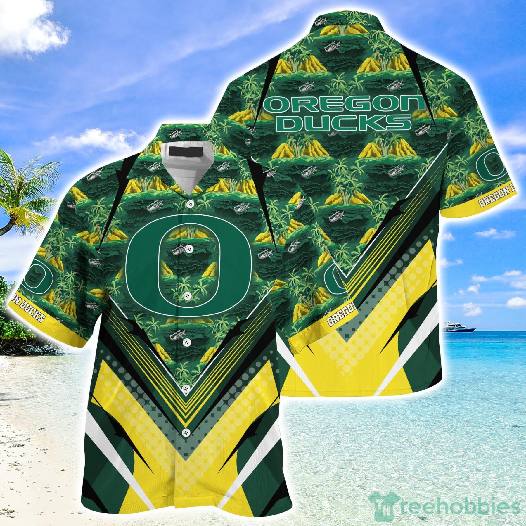 Oregon Ducks Summer Gift Hawaiian Shirt And Short Product Photo 1 Oregon Ducks Summer Gift Hawaiian Shirt And Short Product Photo 1