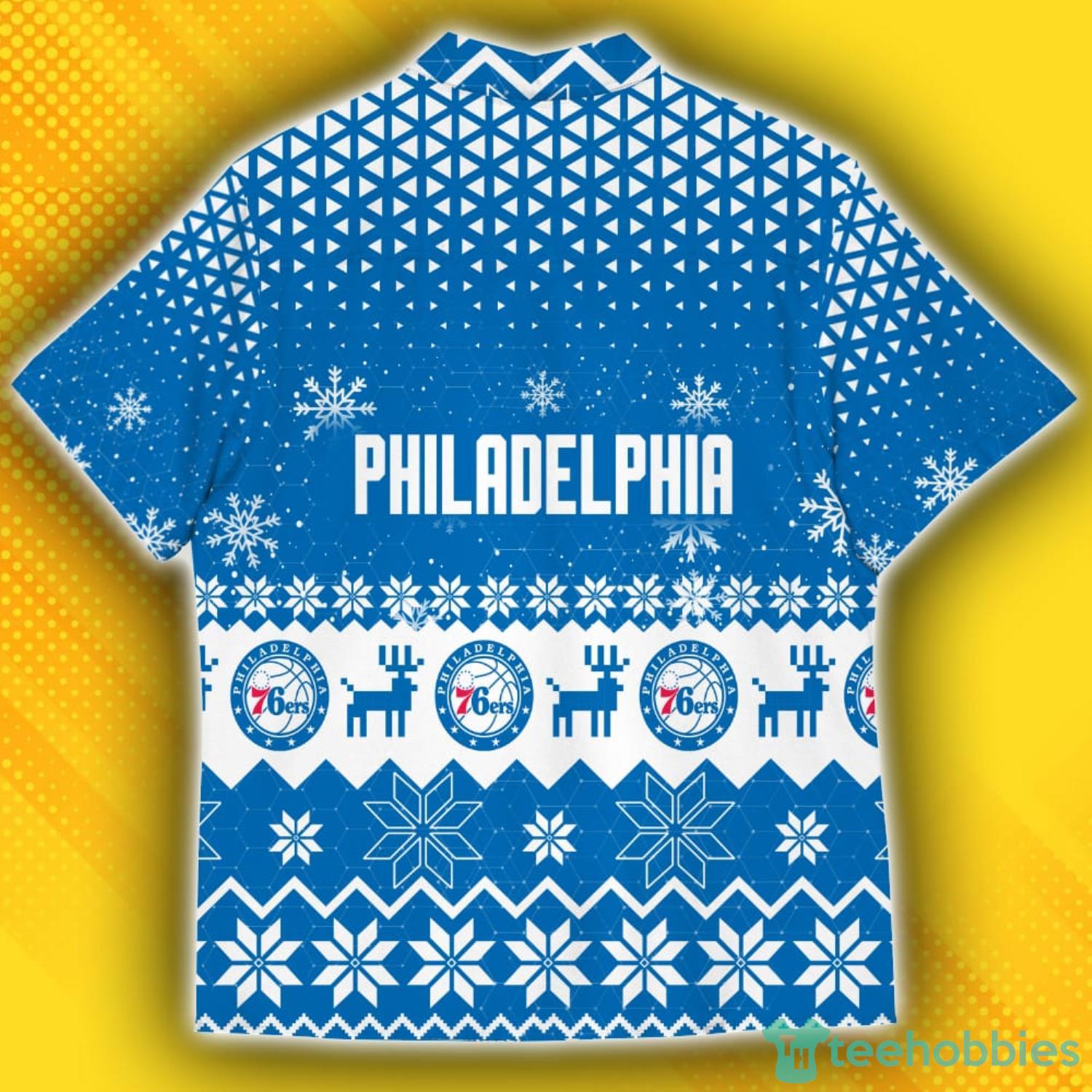 Team Logo Philadelphia 76ers Ugly Christmas Sweater