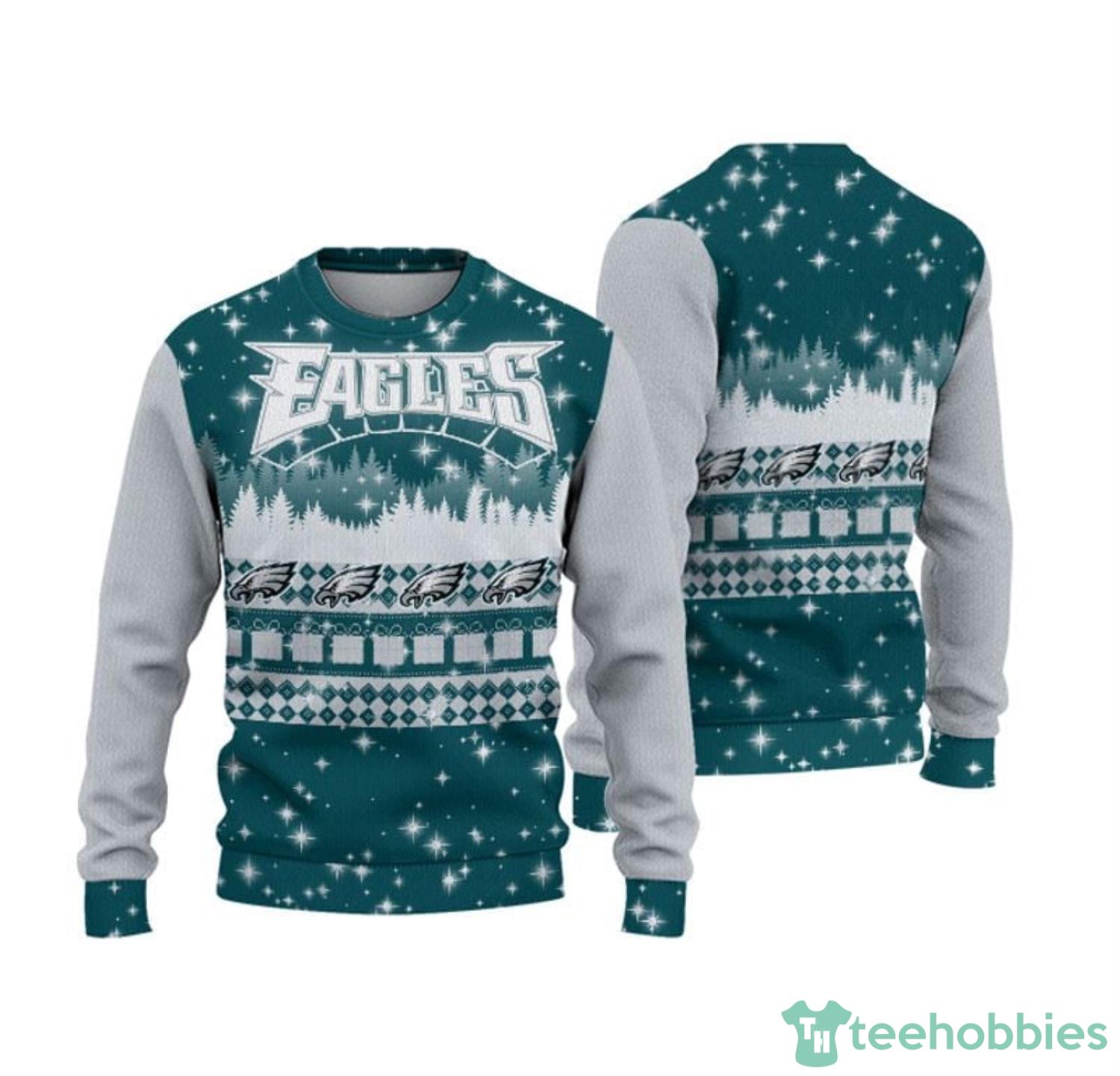 Philadelphia Eagles 2021 Knit Ugly Christmas Sweater Hoodie