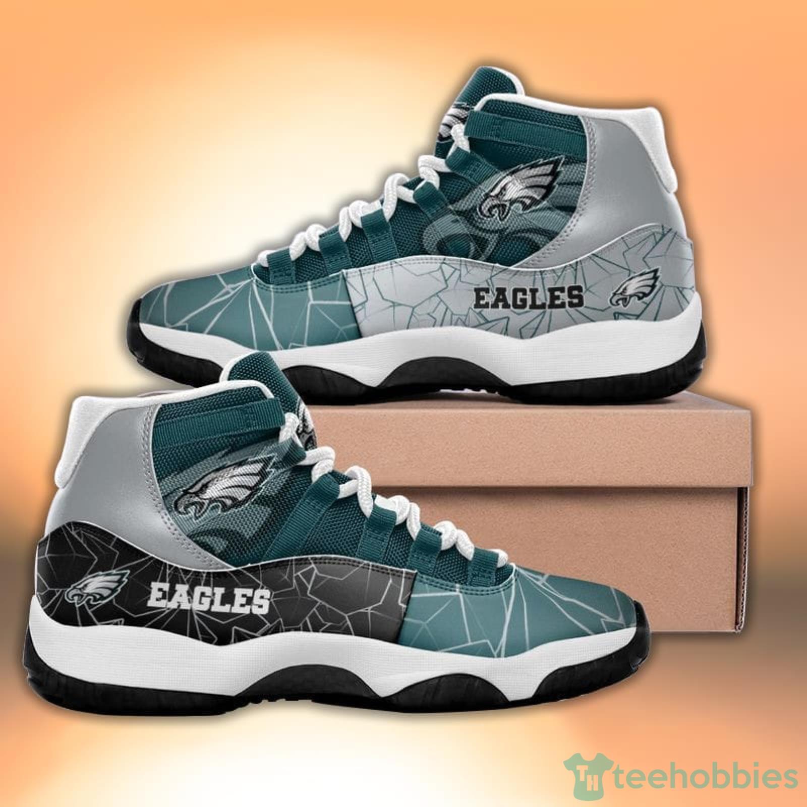 Philadelphia Eagles Gradient Pattern Style Sneaker Air Jordan 11 Shoes