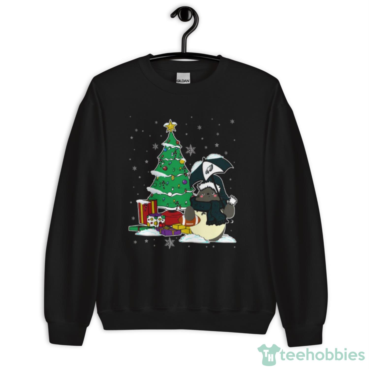 Philadelphia Eagles Christmas Tree Black Men S to 5XL T- Shirt Xmas Gift