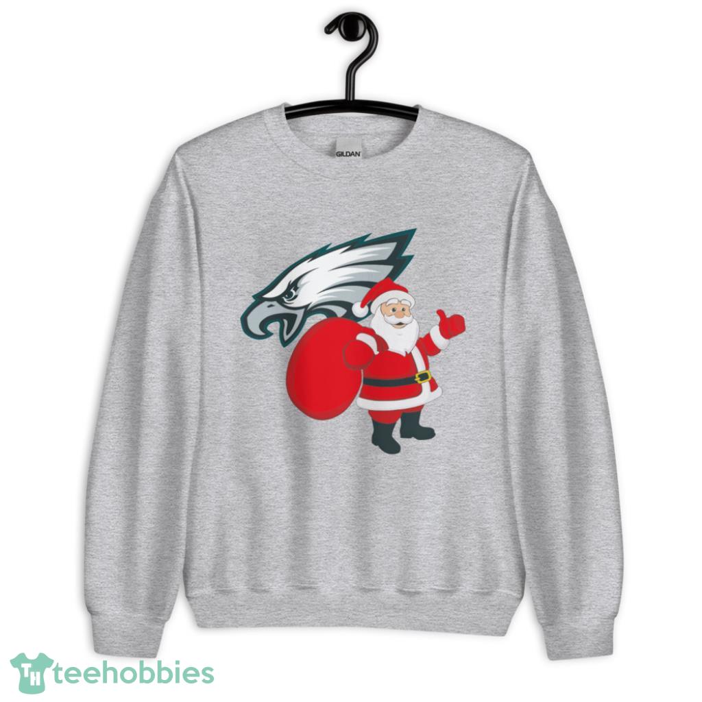 Philadelphia Eagles NFL Santa Claus Christmas Shirt - Unisex Heavy Blend Crewneck Sweatshirt