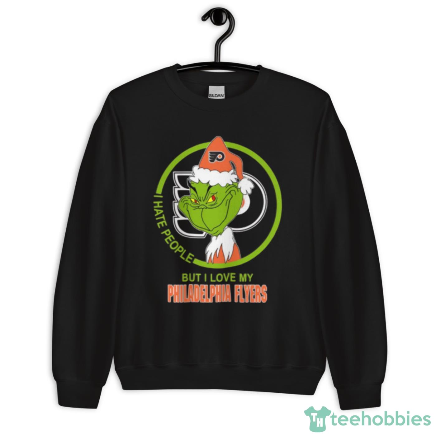 Philadelphia Flyers NHL Christmas Grinch I Hate People But I Love My Favorite Hockey Team Shirt - Unisex Crewneck Sweatshirt Philadelphia Flyers NHL Christmas Grinch I Hate People But I Love My Favorite Hockey Team Shirt - Unisex Crewneck Sweatshirt
