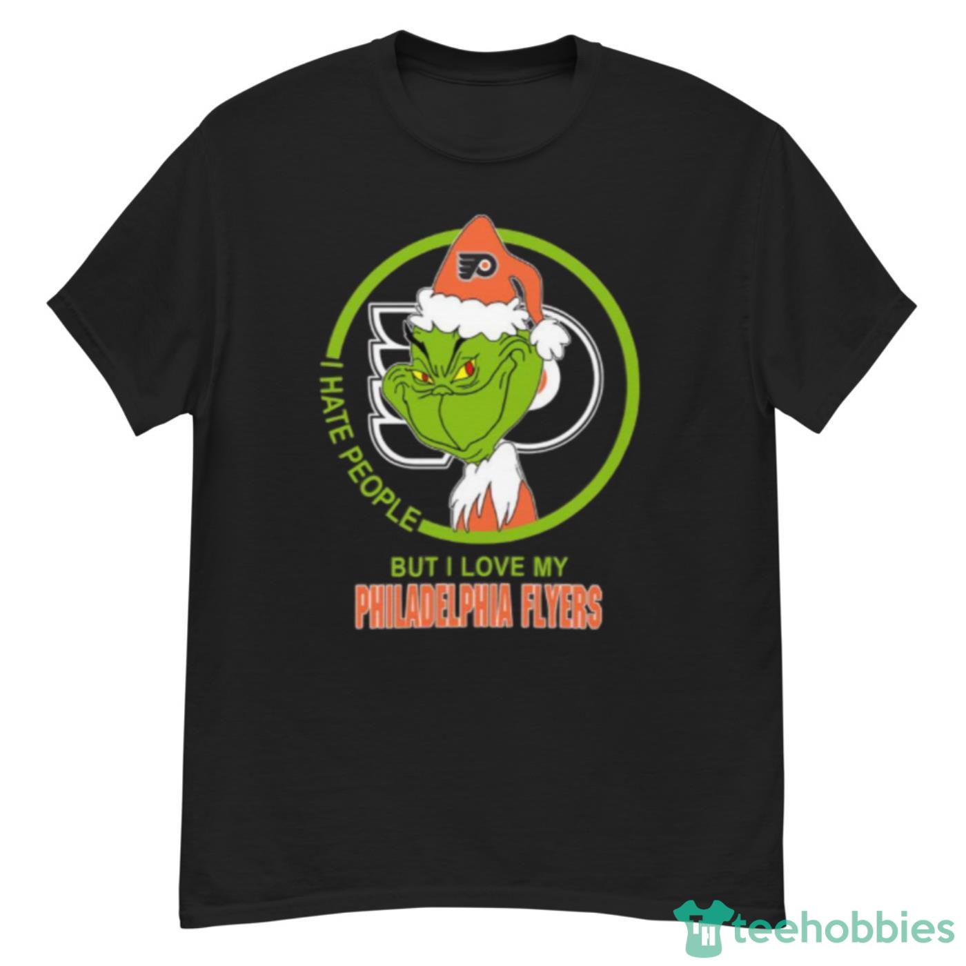 Philadelphia Flyers NHL Christmas Grinch I Hate People But I Love My Favorite Hockey Team Shirt - G500 Men’s Classic T-Shirt Philadelphia Flyers NHL Christmas Grinch I Hate People But I Love My Favorite Hockey Team Shirt - G500 Men’s Classic T-Shirt