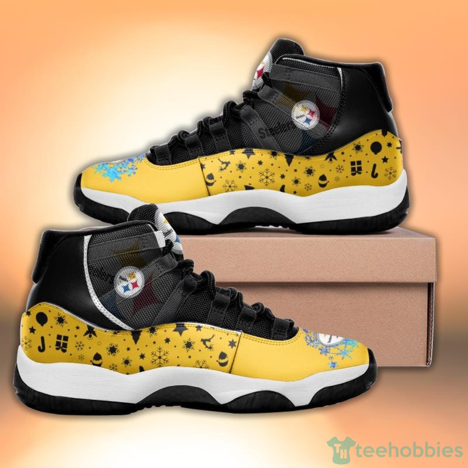 Pittsburgh Steelers Fans Christmas Style Sneaker Air Jordan