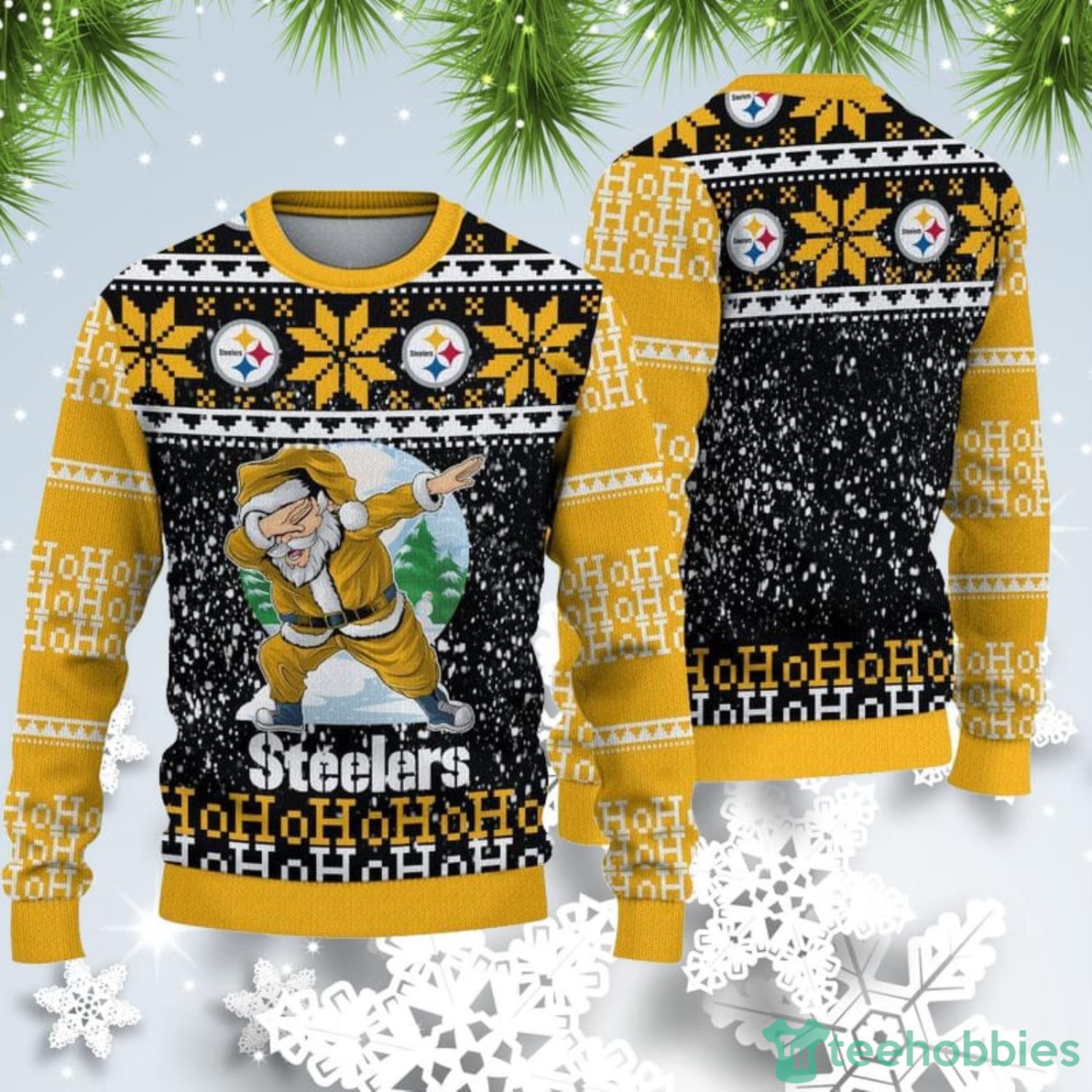 Pittsburgh Steelers Christmas Santa Claus Ugly Christmas Sweater