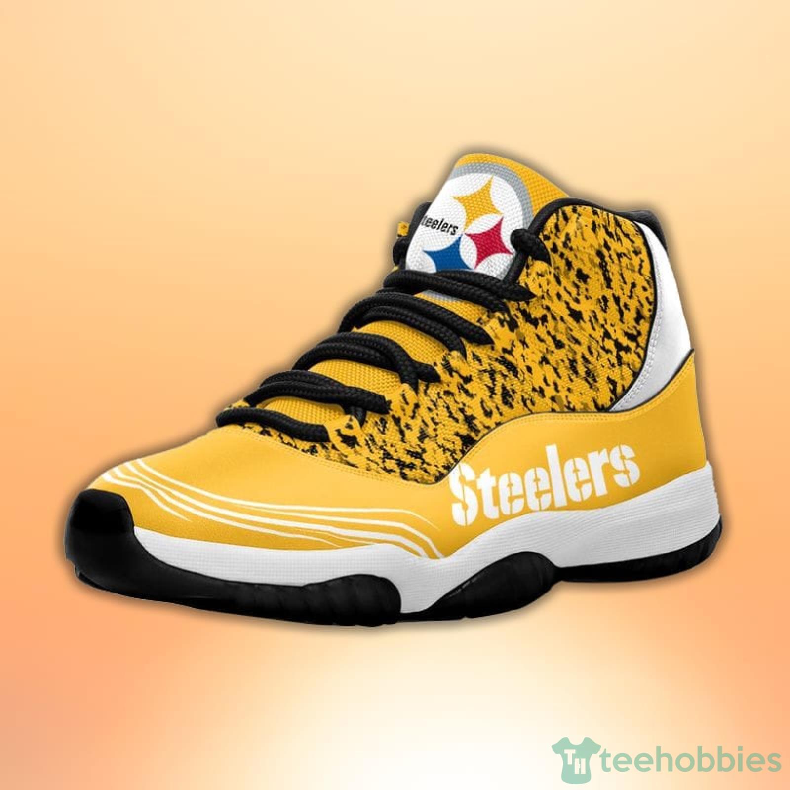 Pittsburgh Steelers Camo Pattern Air Jordan 13 Shoes For Fans