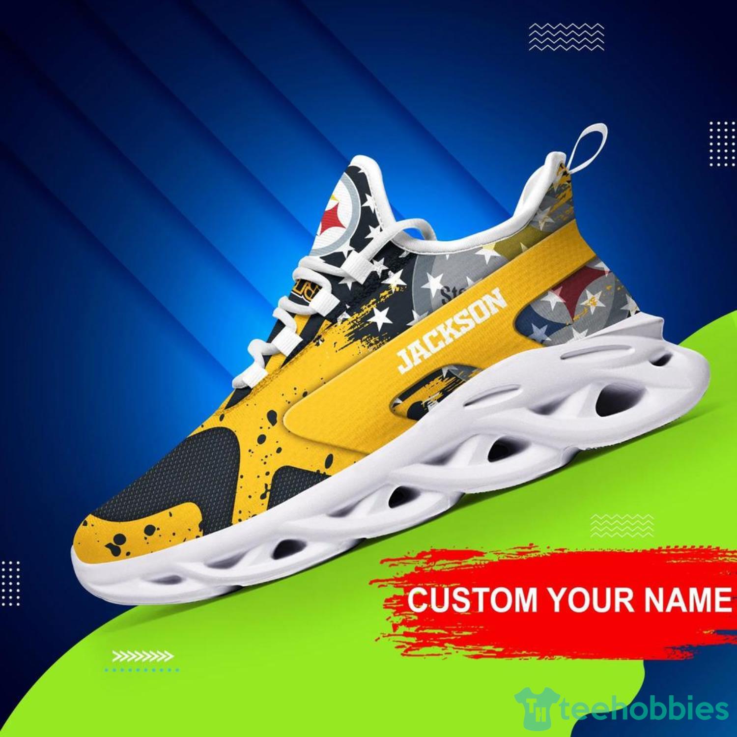 Pittsburgh Steelers NFL Cool Max Soul Shoes Custom Name Sneakers For Men  And Women