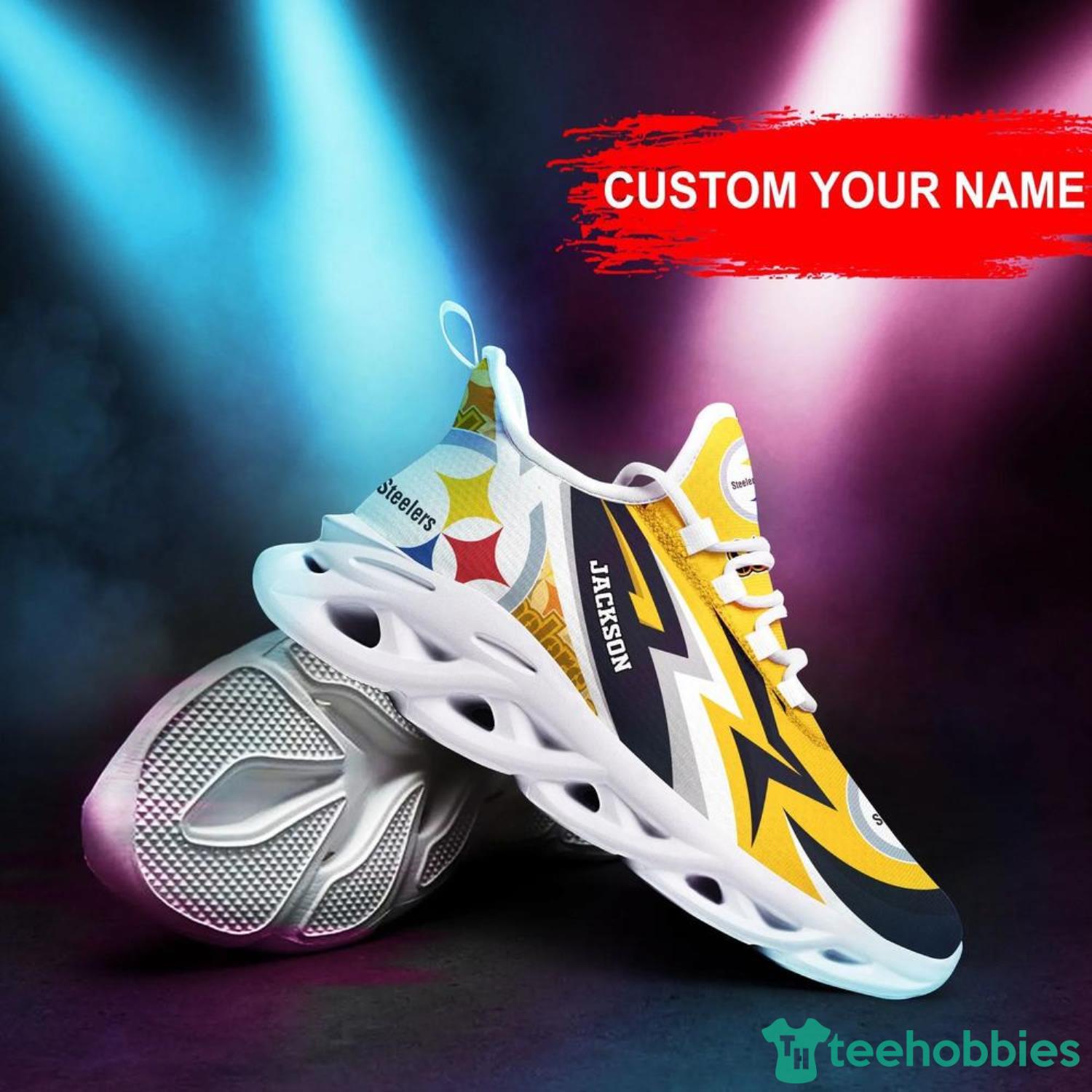 Pittsburgh Steelers NFL Custom Name Max Soul Shoes Special Gift