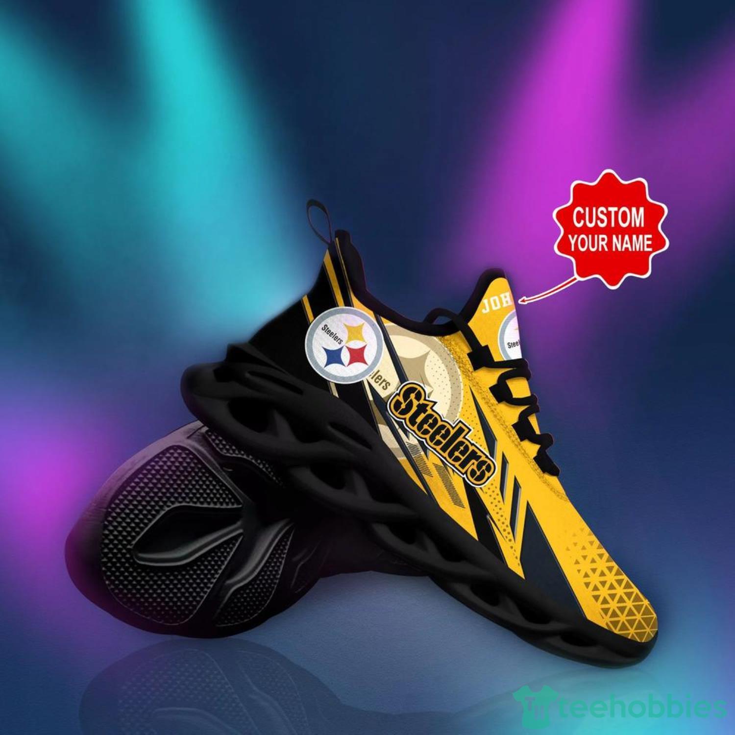 Pittsburgh Steelers Personalized Name NFL Ultra Sneakers Max Soul Shoes -  Freedomdesign