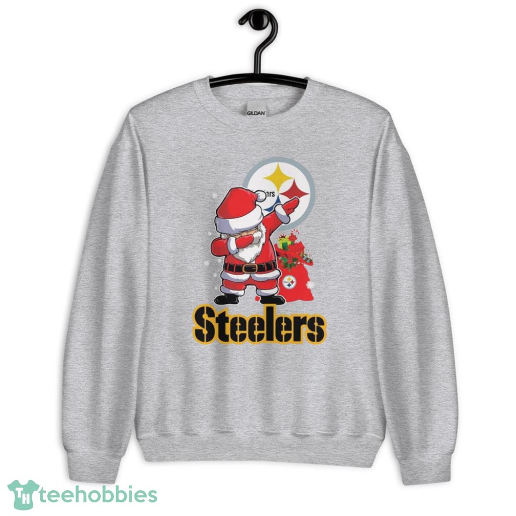 Pittsburgh Steelers NFL Santa Dabbing Football Christmas Shirt - Unisex Heavy Blend Crewneck Sweatshirt