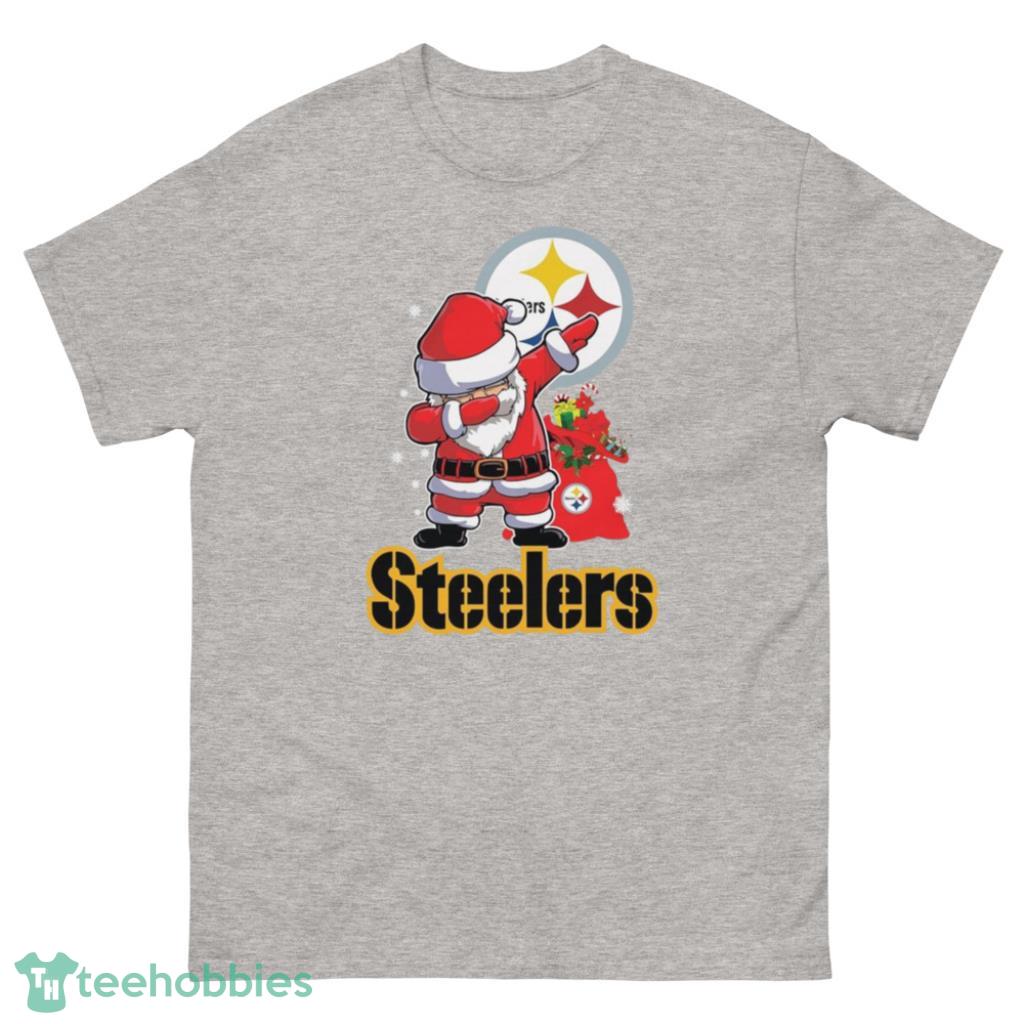 Pittsburgh Steelers NFL Santa Dabbing Football Christmas Shirt - 500 Men’s Classic Tee Gildan