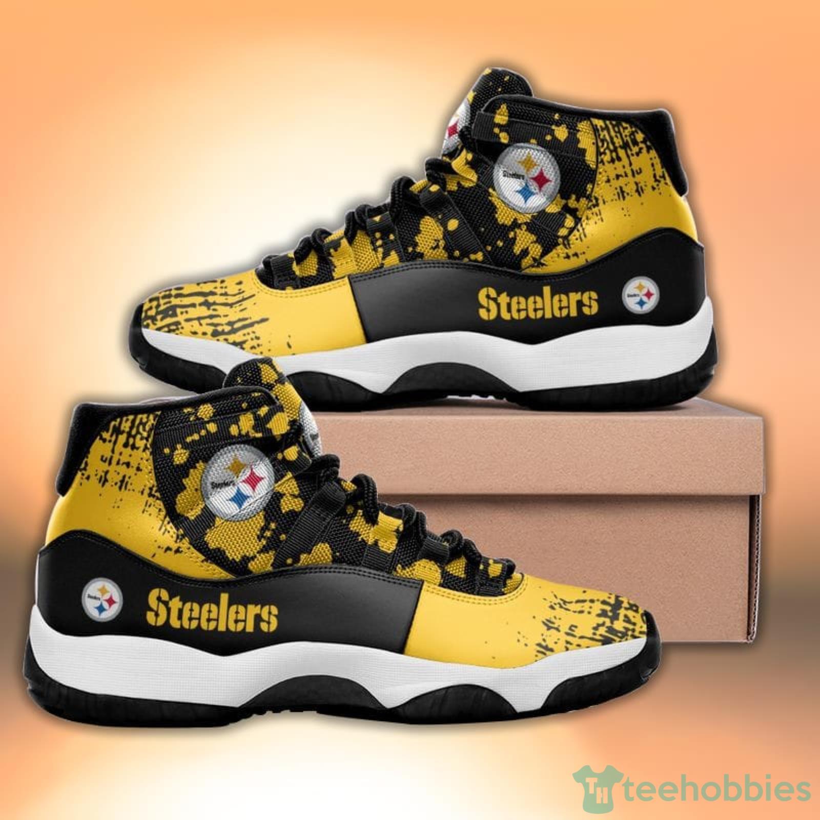 PITTSBURGH STEELERS AIR JORDAN 11 SNEAKERS 