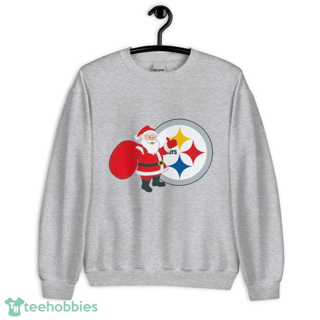 Pittsburgh Steelers Santa Claus Christmas Shirt - Unisex Heavy Blend Crewneck Sweatshirt