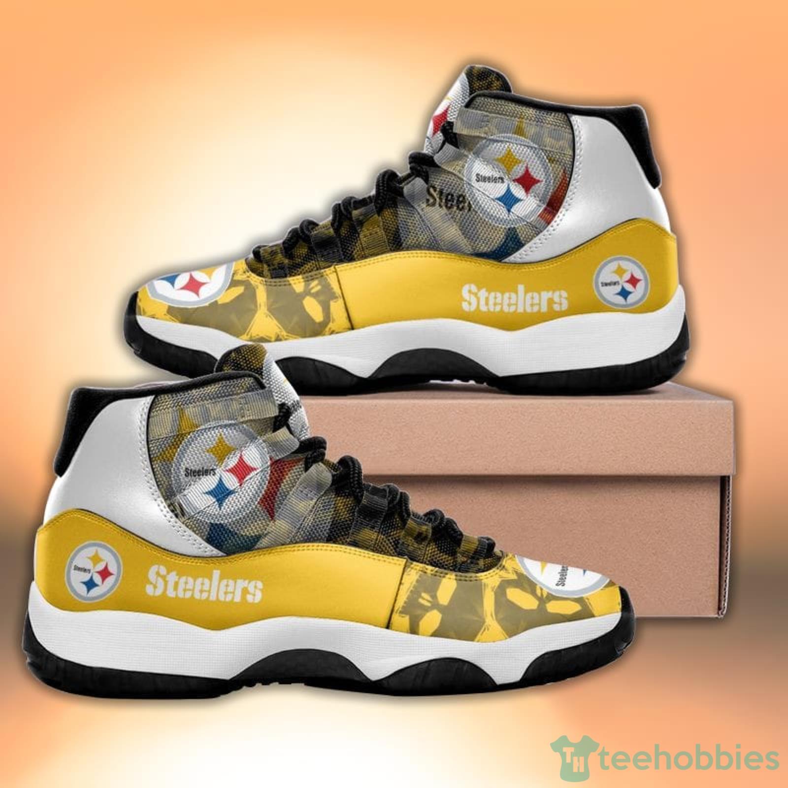 Pittsburgh Steelers Skull Air Jordan 13 Sneakers