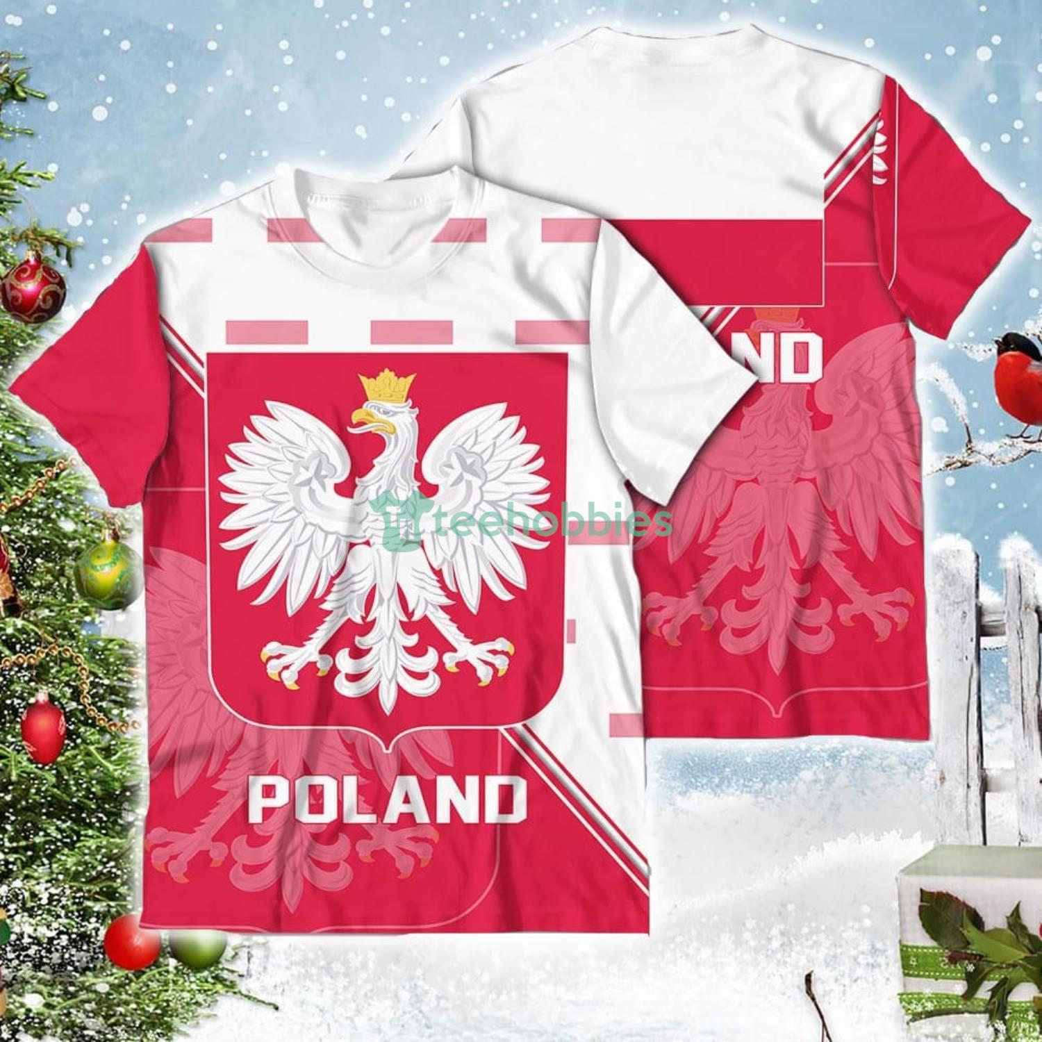 Poland National Soccer Team Qatar World Cup 2022 Champions Soccer Team 3D All Over Printed Shirt Product Photo 2