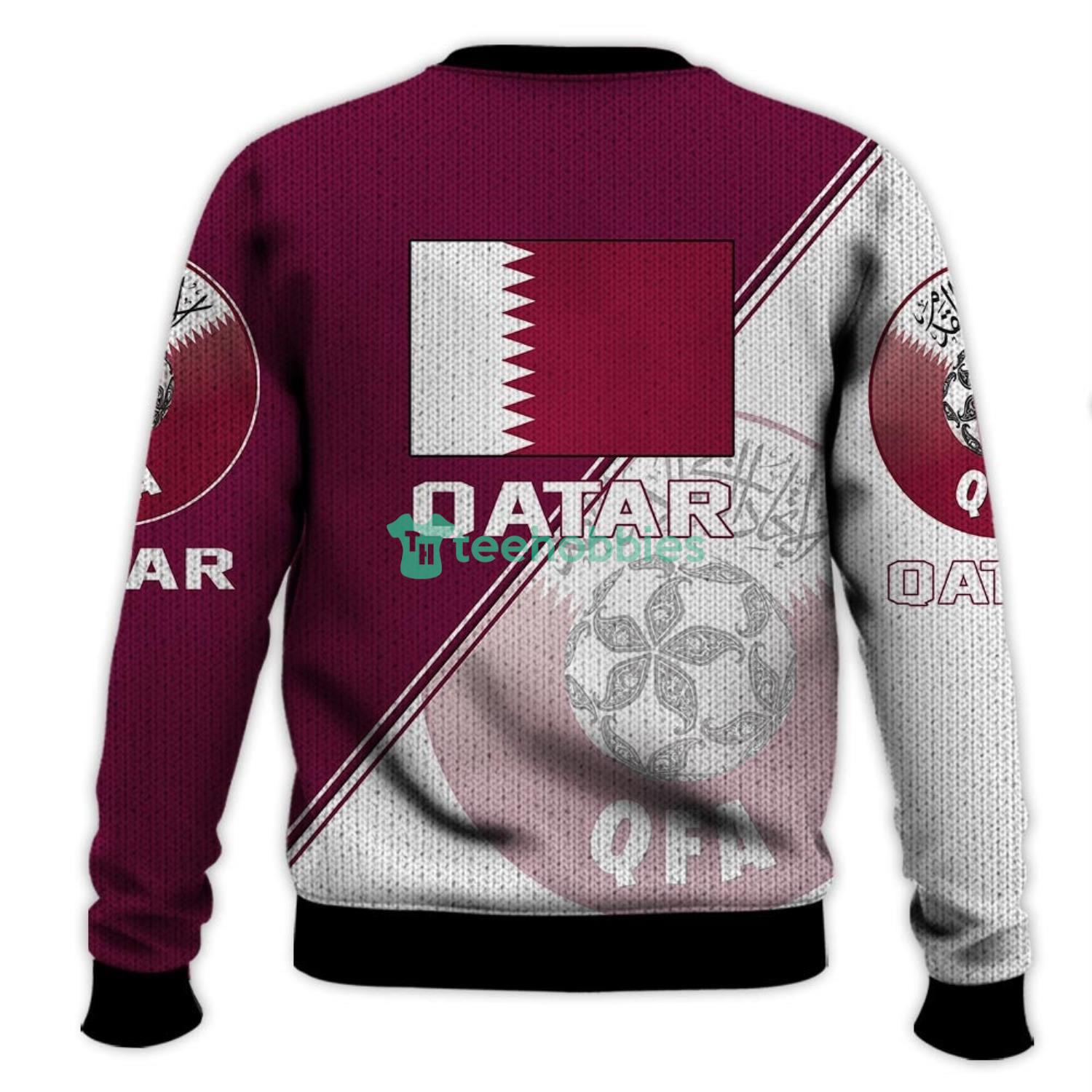 Qatar National Soccer Team Qatar World Cup 2022 Champions Soccer Team 3D All Over Printed Shirt Product Photo 3