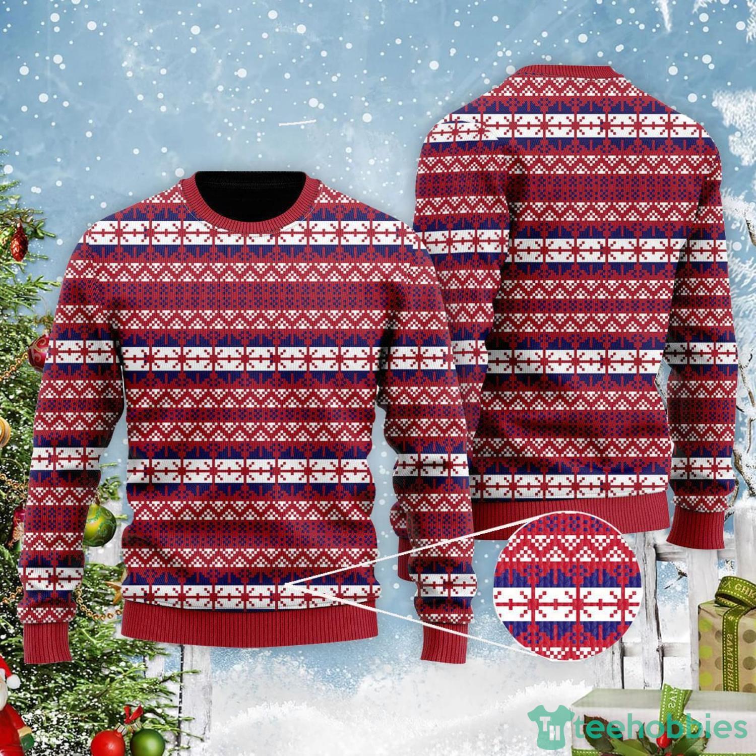 Atlanta Braves Tropical Patterns For Fans Club Gifts Knitted Xmas Sweater -  Freedomdesign