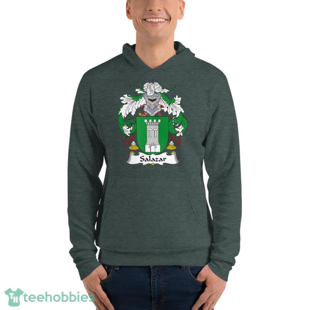 Salazar Coat of Arms - Family Crest T-Shirt - Unisex Fleece Pullover Hoodie-1 Salazar Coat of Arms - Family Crest T-Shirt - Unisex Fleece Pullover Hoodie-1