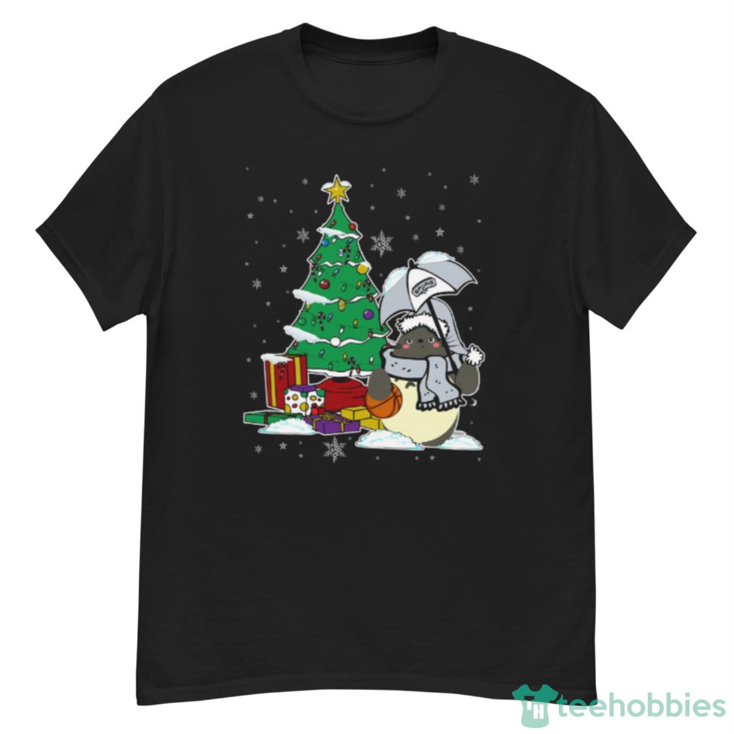 San Antonio Spurs NBA Basketball Cute Tonari No Totoro Christmas Shirt For Fans - G500 Men’s Classic T-Shirt