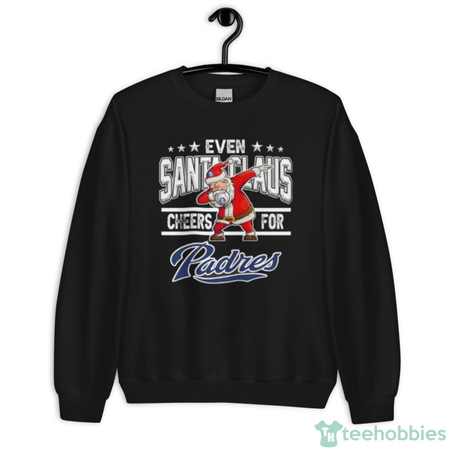 San Diego Padres Even Santa Claus Cheers For Christmas MLB Shirt For Fans