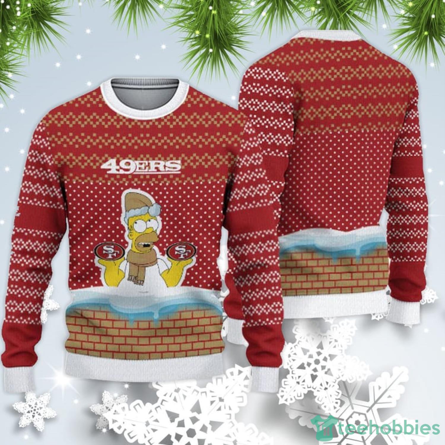 San Francisco 49ers Christmas Simpson Sweater For Fans Product Photo 1