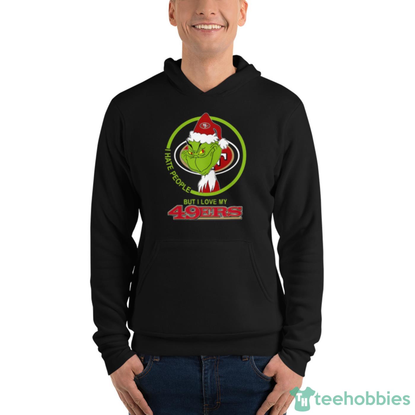 San Francisco 49ers Christmas Snowman Football NFL All Over Print Hoodie  Shirt