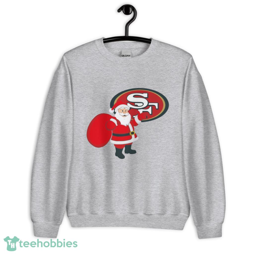 San Francisco 49ers NFL Santa Claus Christmas Shirt - Unisex Heavy Blend Crewneck Sweatshirt