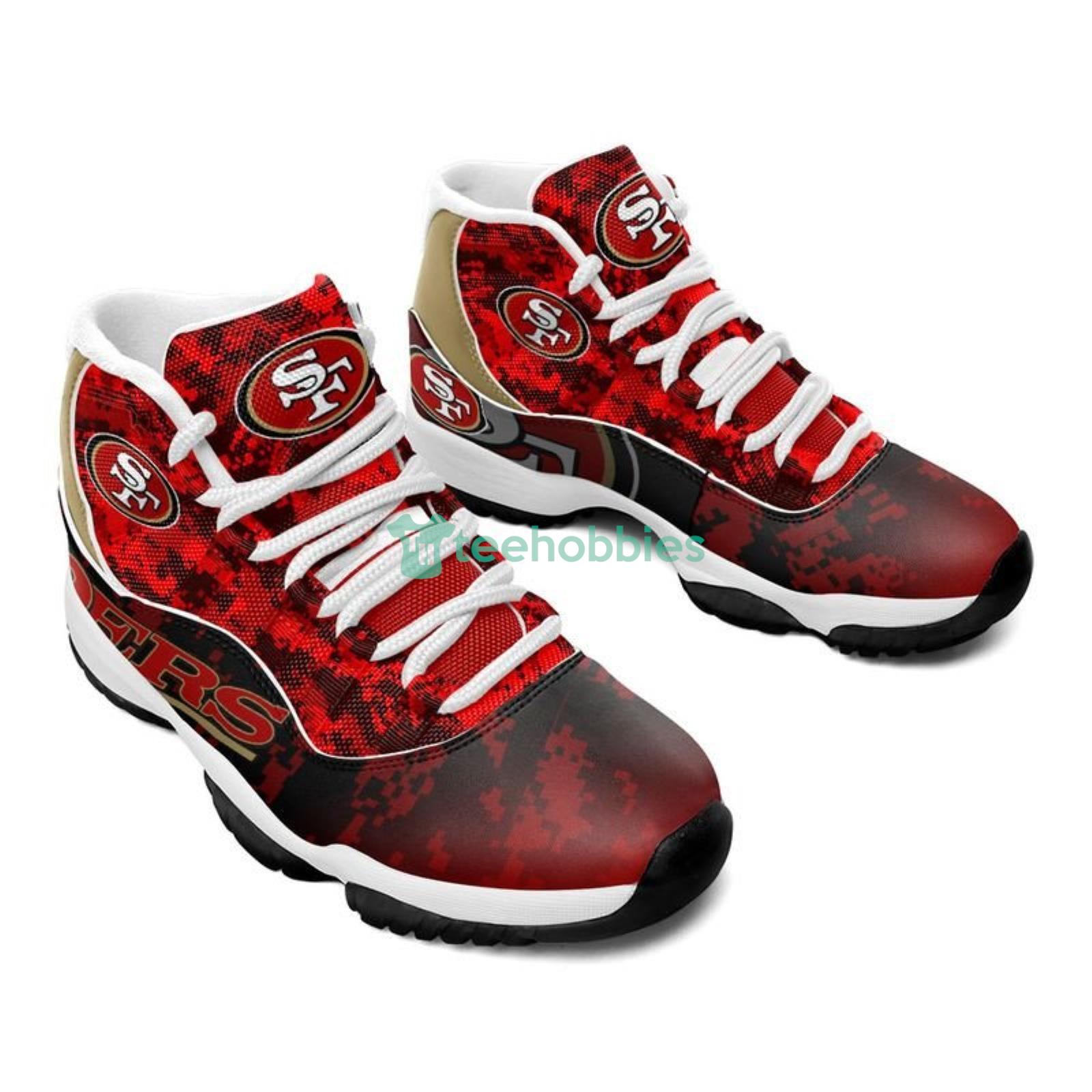 NFL San Francisco 49ers Football Team Air Jordan 11 Sneakers Shoes