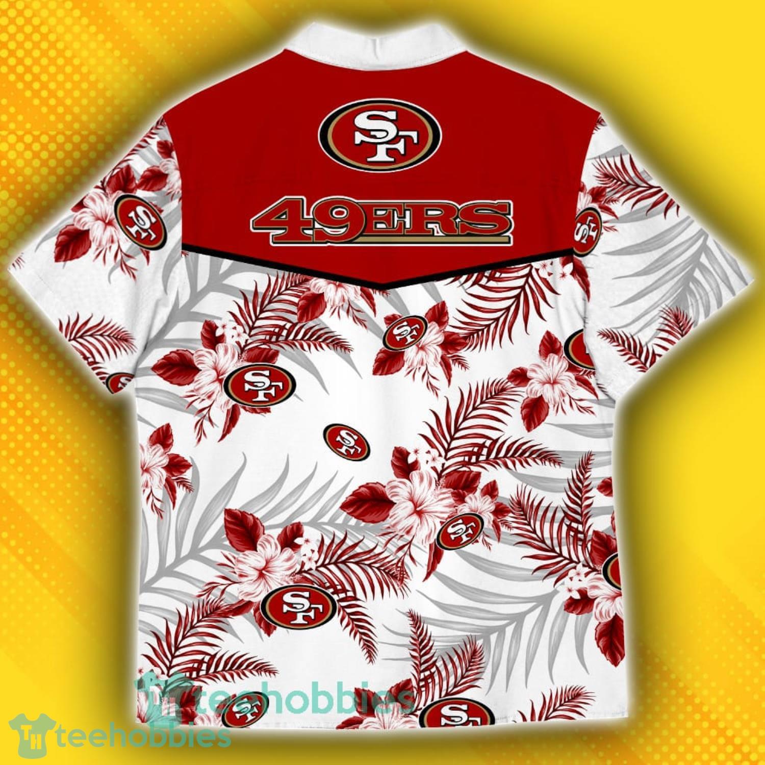 San Francisco 49ers Sports American Hawaiian Tropical Patterns Hawaiian Shirt Product Photo 3
