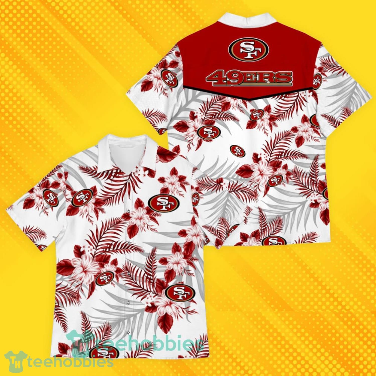 San Francisco 49ers Sports American Hawaiian Tropical Patterns Hawaiian Shirt Product Photo 1