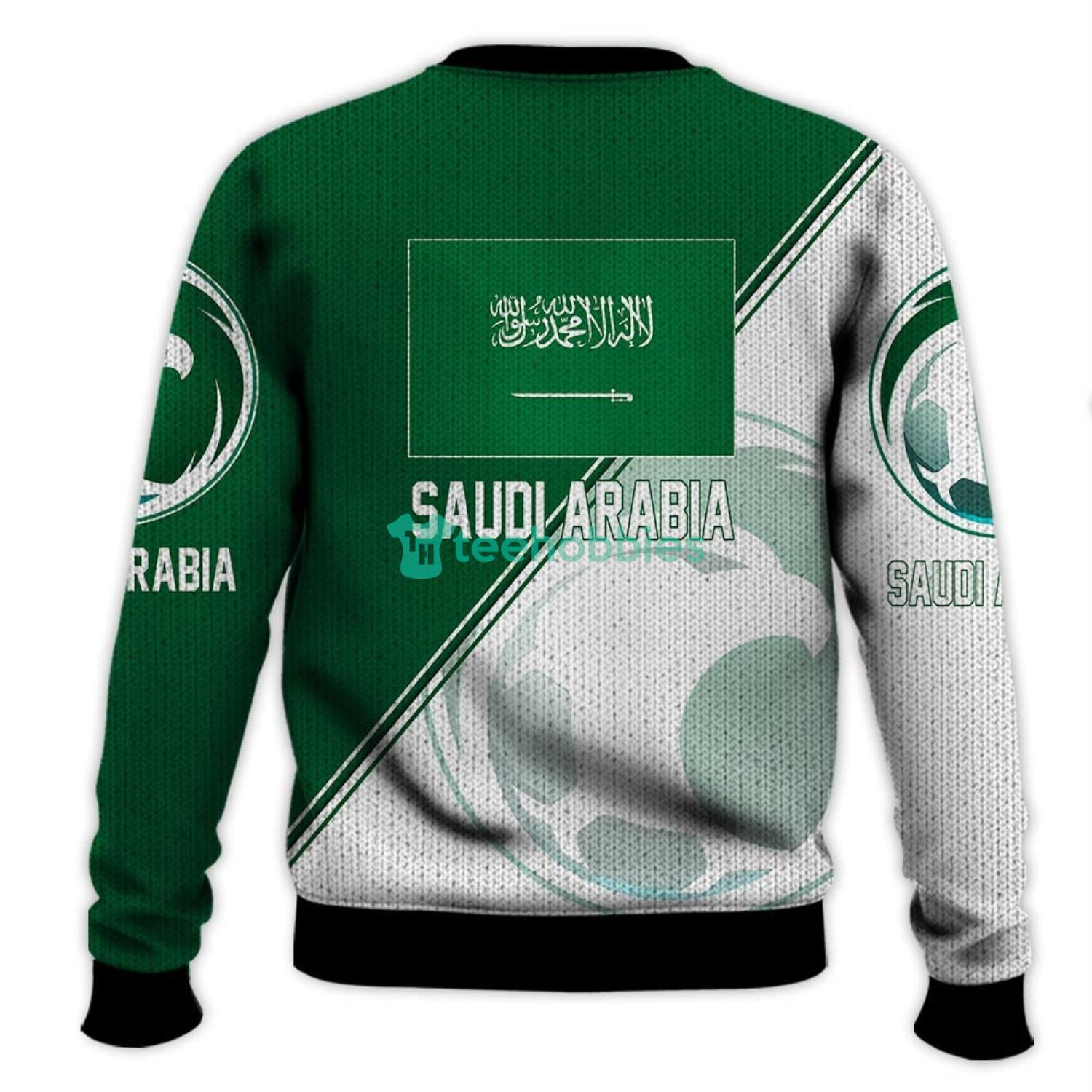 Saudi Arabia National Soccer Team Qatar World Cup 2022 Champions Soccer Team 3D All Over Printed Shirt Product Photo 3