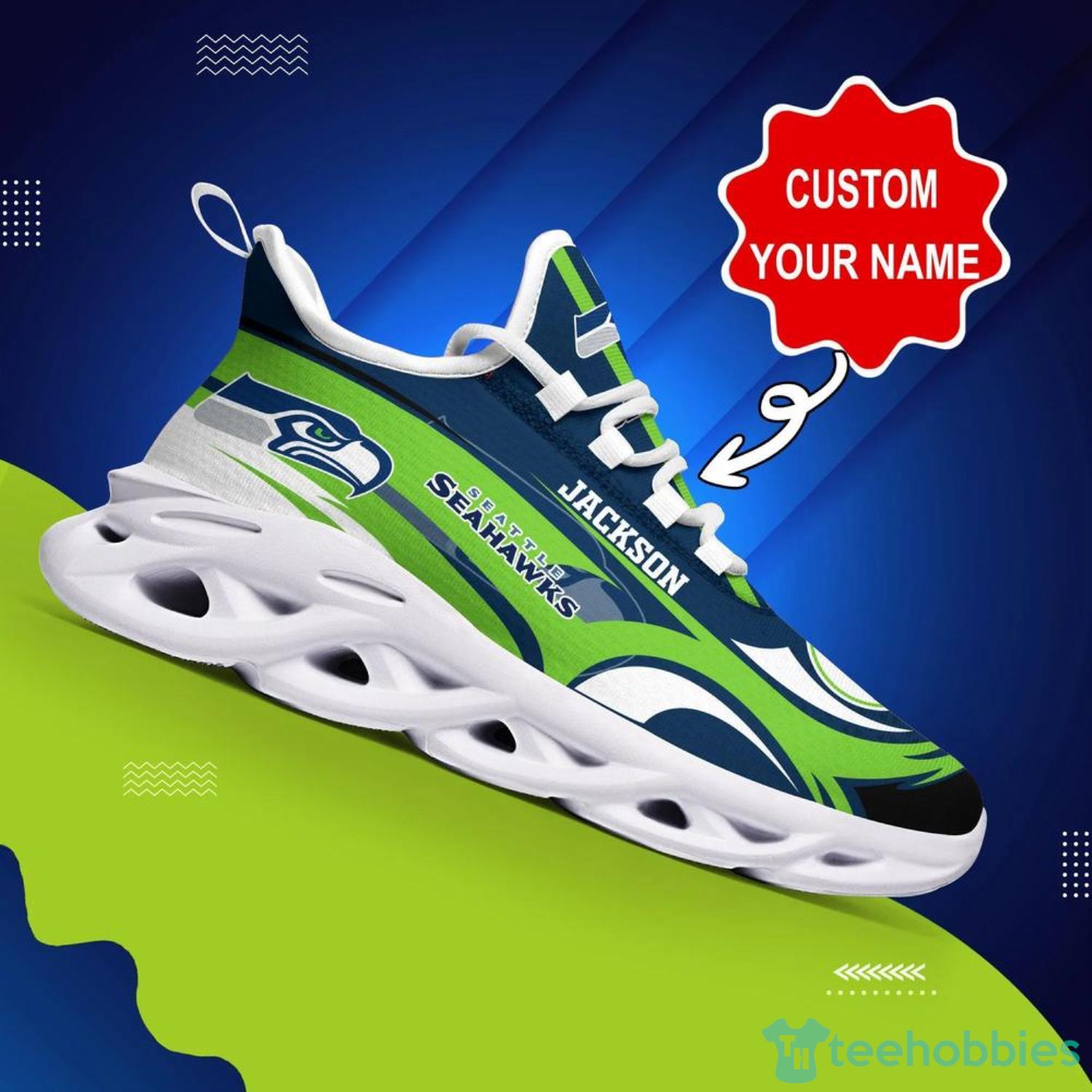 Seattle Seahawks Team NFL Max Soul Shoes Custom Name Running Shoes Product Photo 3 Seattle Seahawks Team NFL Max Soul Shoes Custom Name Running Shoes Product Photo 3