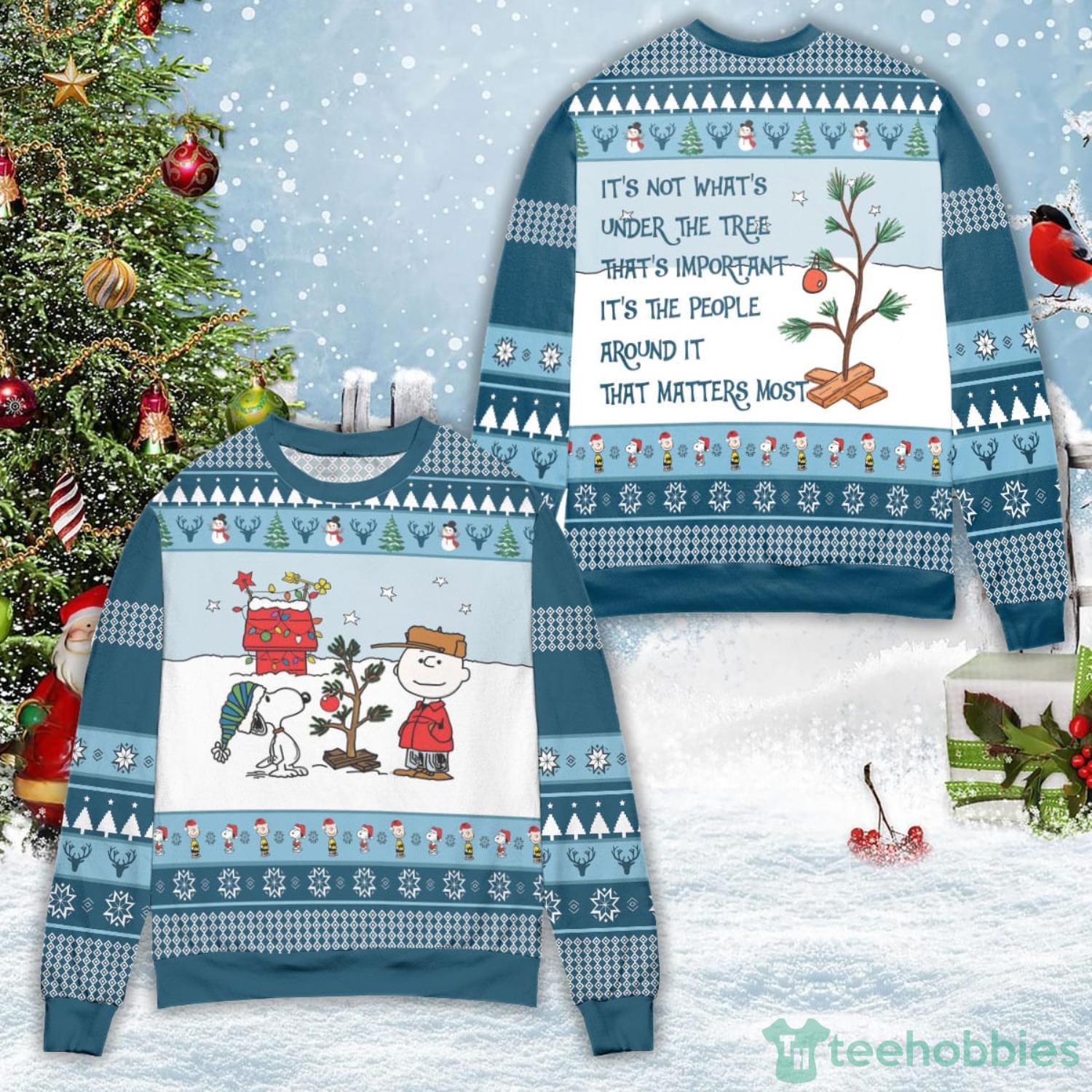 Womens peanuts christmas on sale sweater