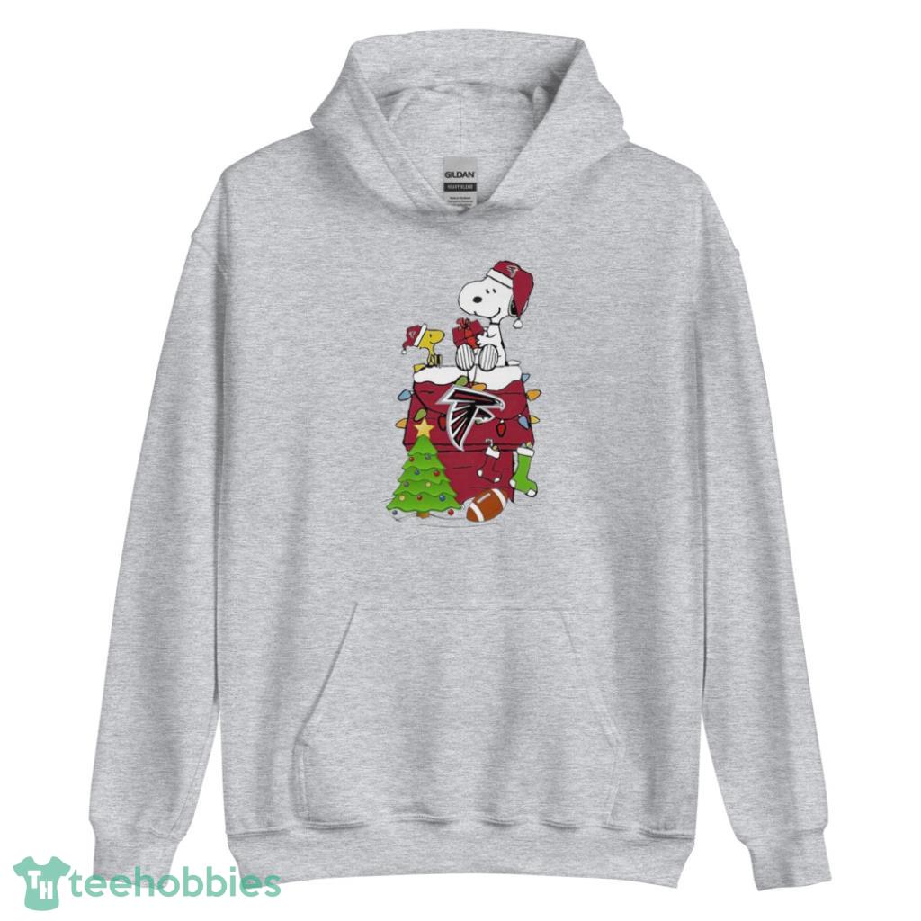 Snoopy Atlanta Falcons NFL Player Christmas Shirt - Unisex Heavy Blend Hooded Sweatshirt