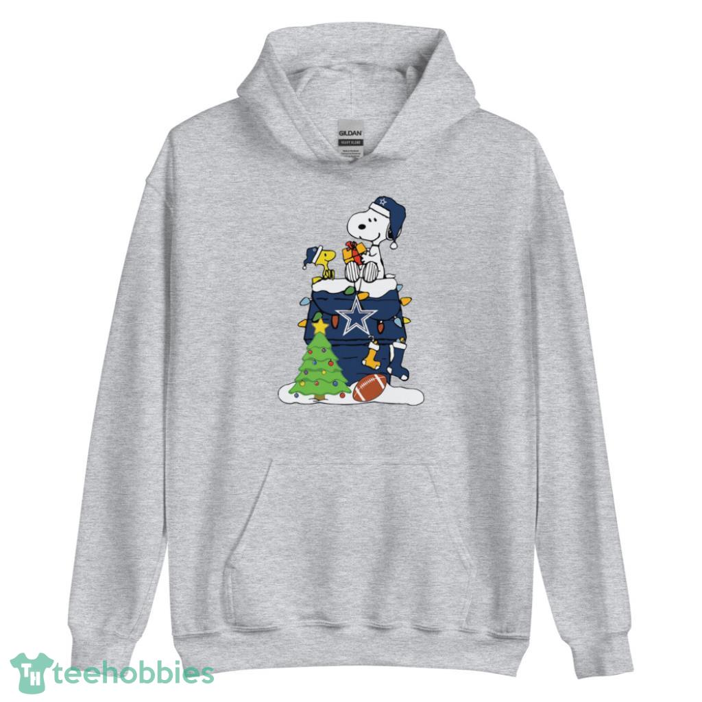 Snoopy Dallas Cowboys NFL Player Christmas Shirt - Unisex Heavy Blend Hooded Sweatshirt