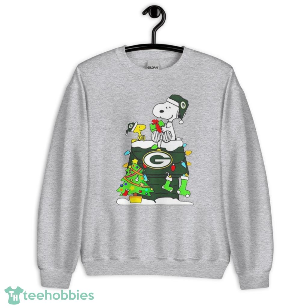 Snoopy Green Bay Paker NFL Player Christmas Shirt - Unisex Heavy Blend Crewneck Sweatshirt