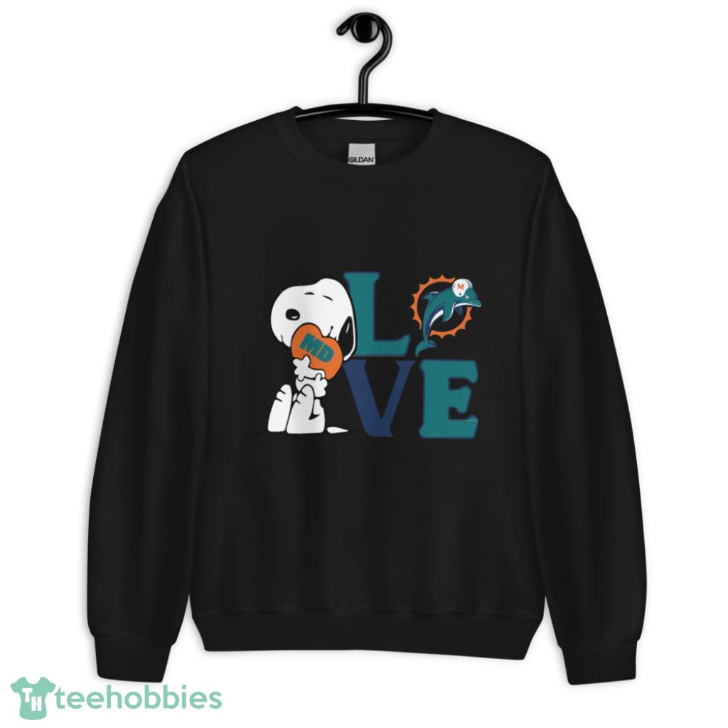 Christmas Snoopy Miami Dolphins Shirt - Shibtee Clothing