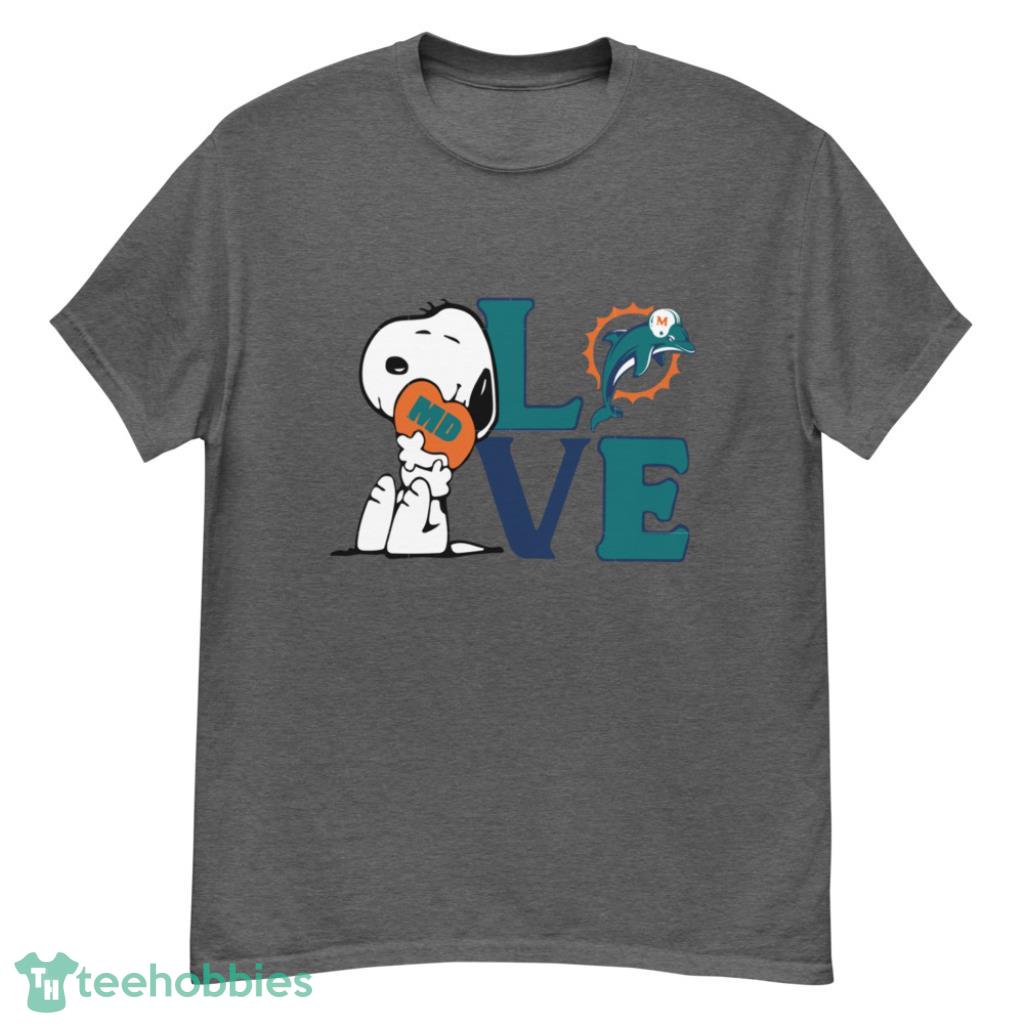 Christmas Snoopy Miami Dolphins Shirt - Shibtee Clothing