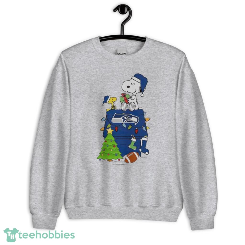 Snoopy Seattle Seahawks NFL Player Christmas Shirt - Unisex Heavy Blend Crewneck Sweatshirt