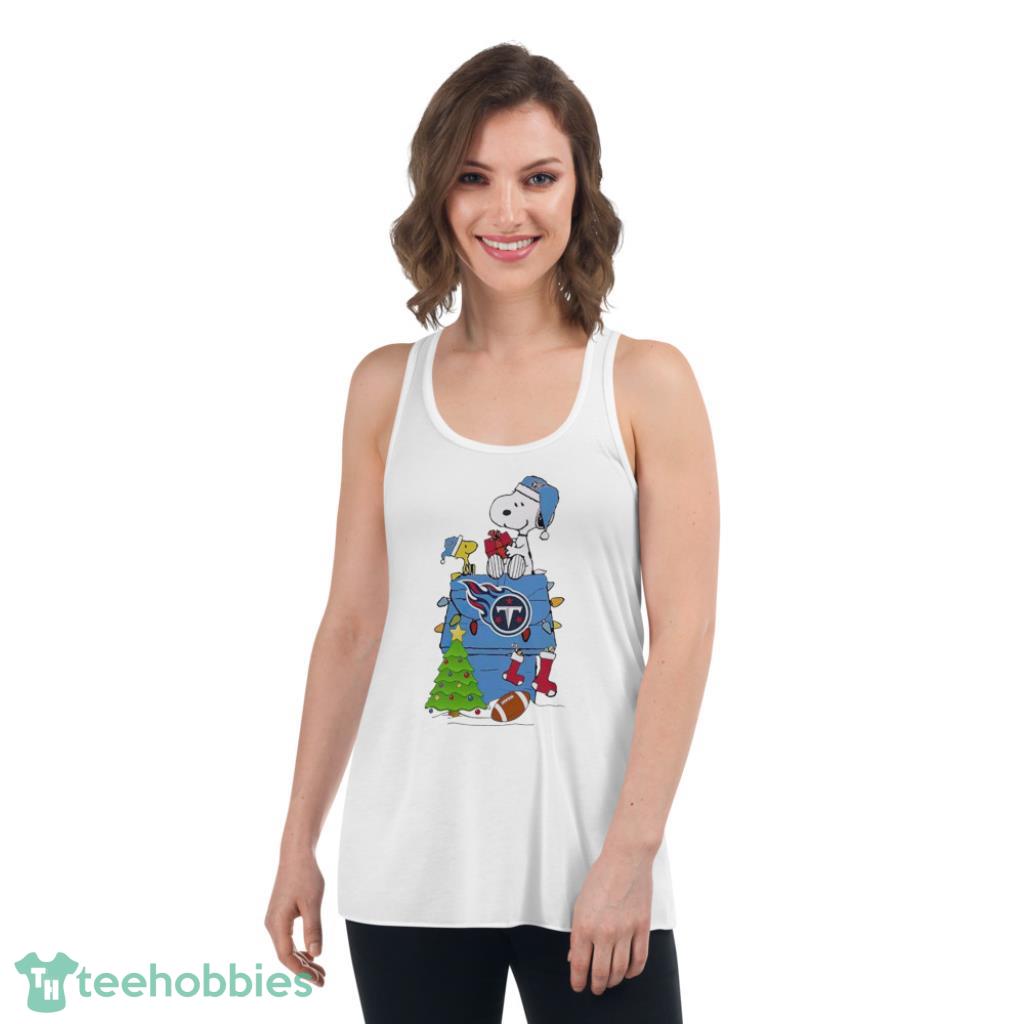 Snoopy Tennesee Titans NFL Player Christmas Shirt - Womens Flowy Racerback Tank