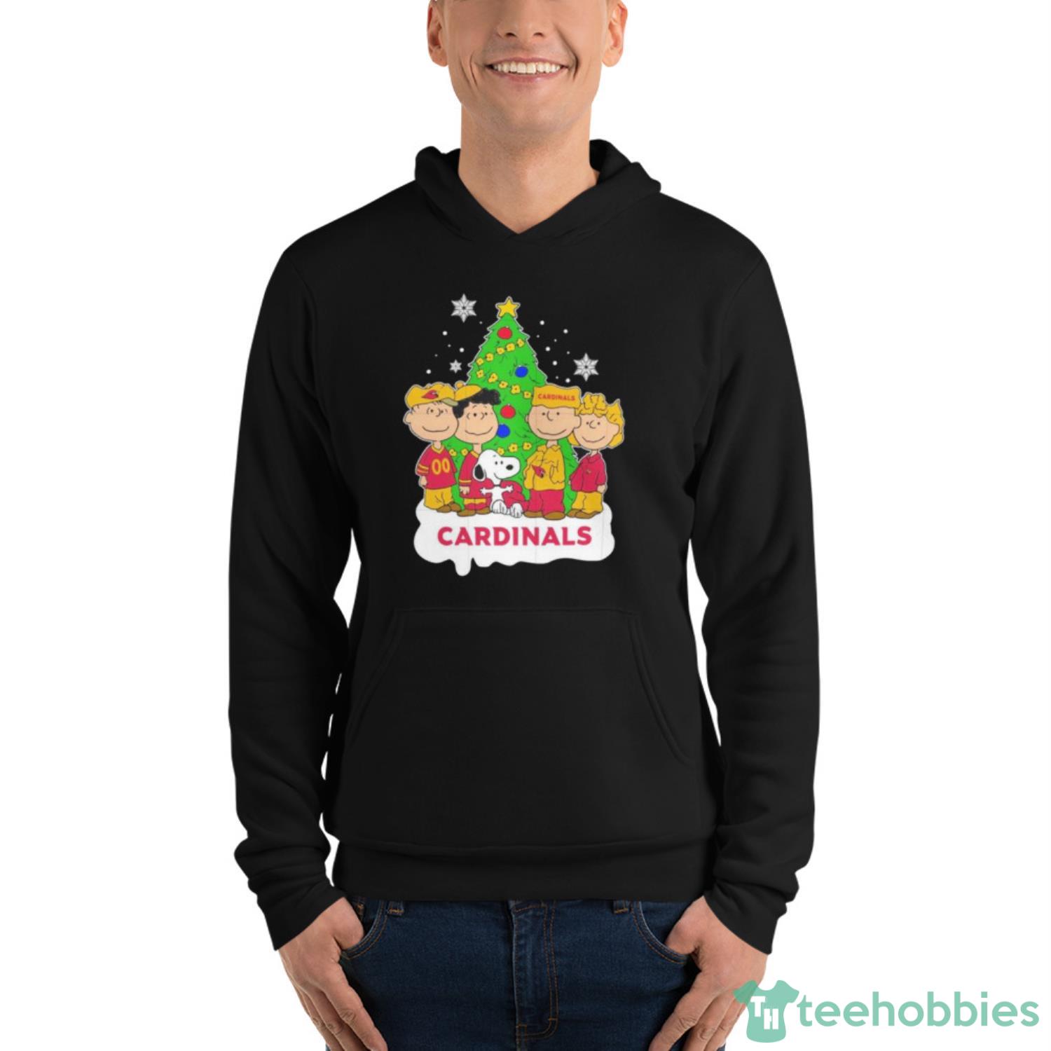 Snoopy The Peanuts Arizona Cardinals Christmas Shirt image Snoopy The Peanuts Arizona Cardinals Christmas Shirt - Unisex Fleece Pullover Hoodie