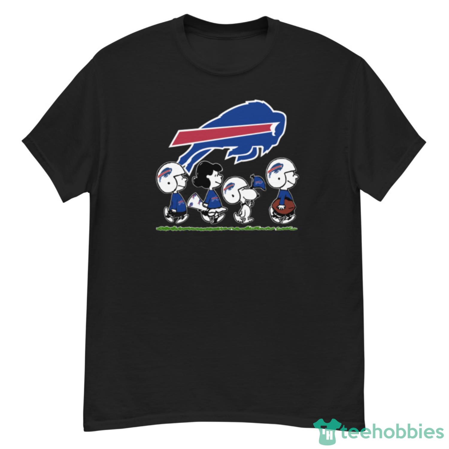 Snoopy The Peanuts Cheer For The Buffalo Bills Nfl Men Women T-Shirt