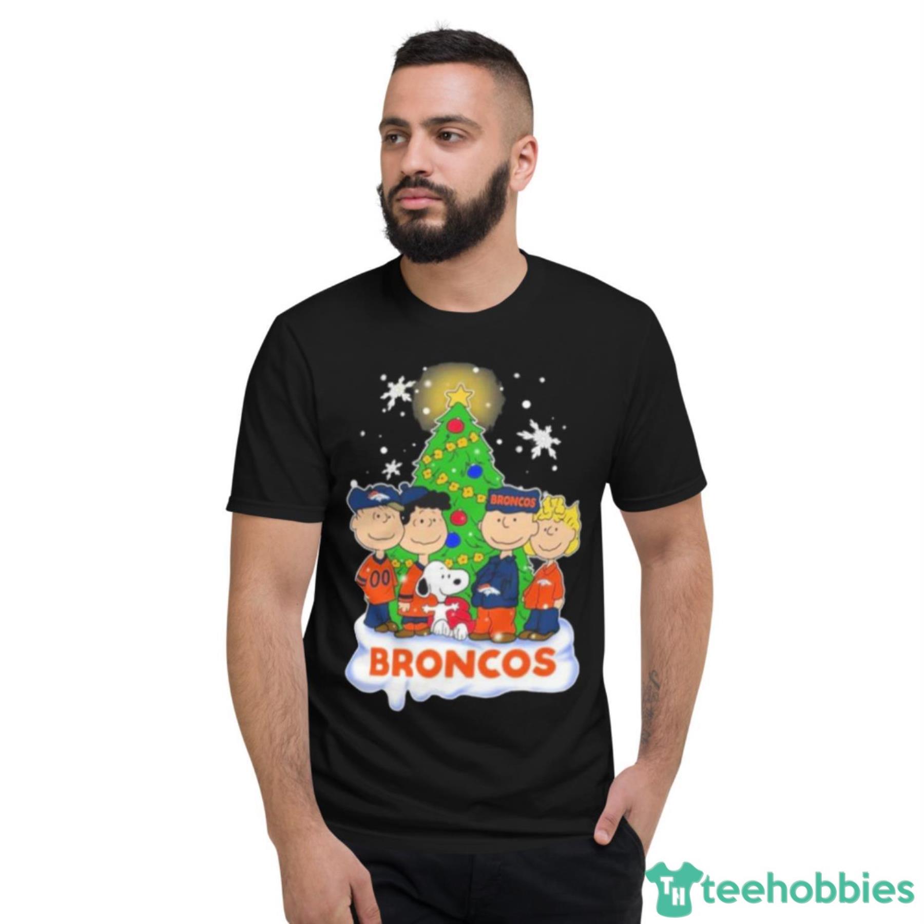 Snoopy The Peanuts Denver Broncos Christmas Shirt - Short Sleeve T-Shirt Snoopy The Peanuts Denver Broncos Christmas Shirt - Short Sleeve T-Shirt