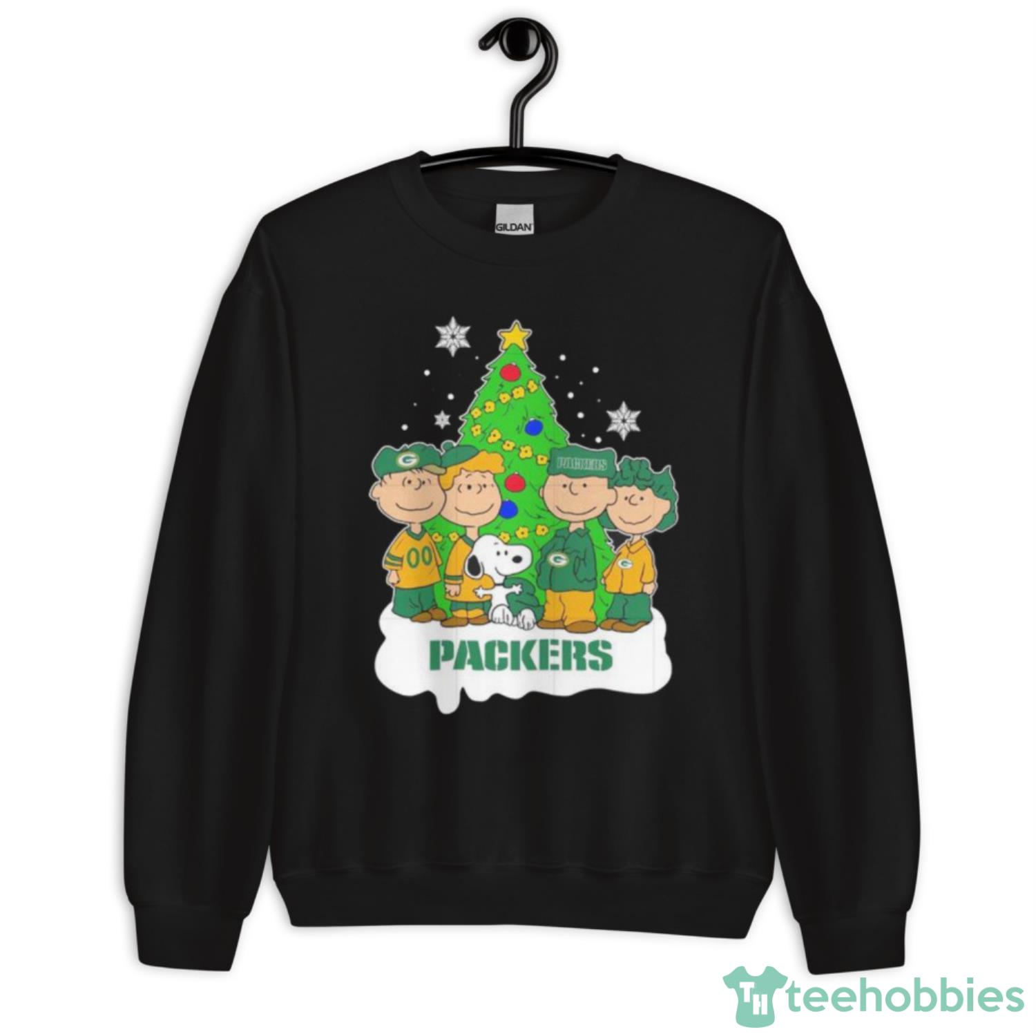 Snoopy The Peanuts Green Bay Packers Christmas Shirt image Snoopy The Peanuts Green Bay Packers Christmas Shirt - Unisex Crewneck Sweatshirt