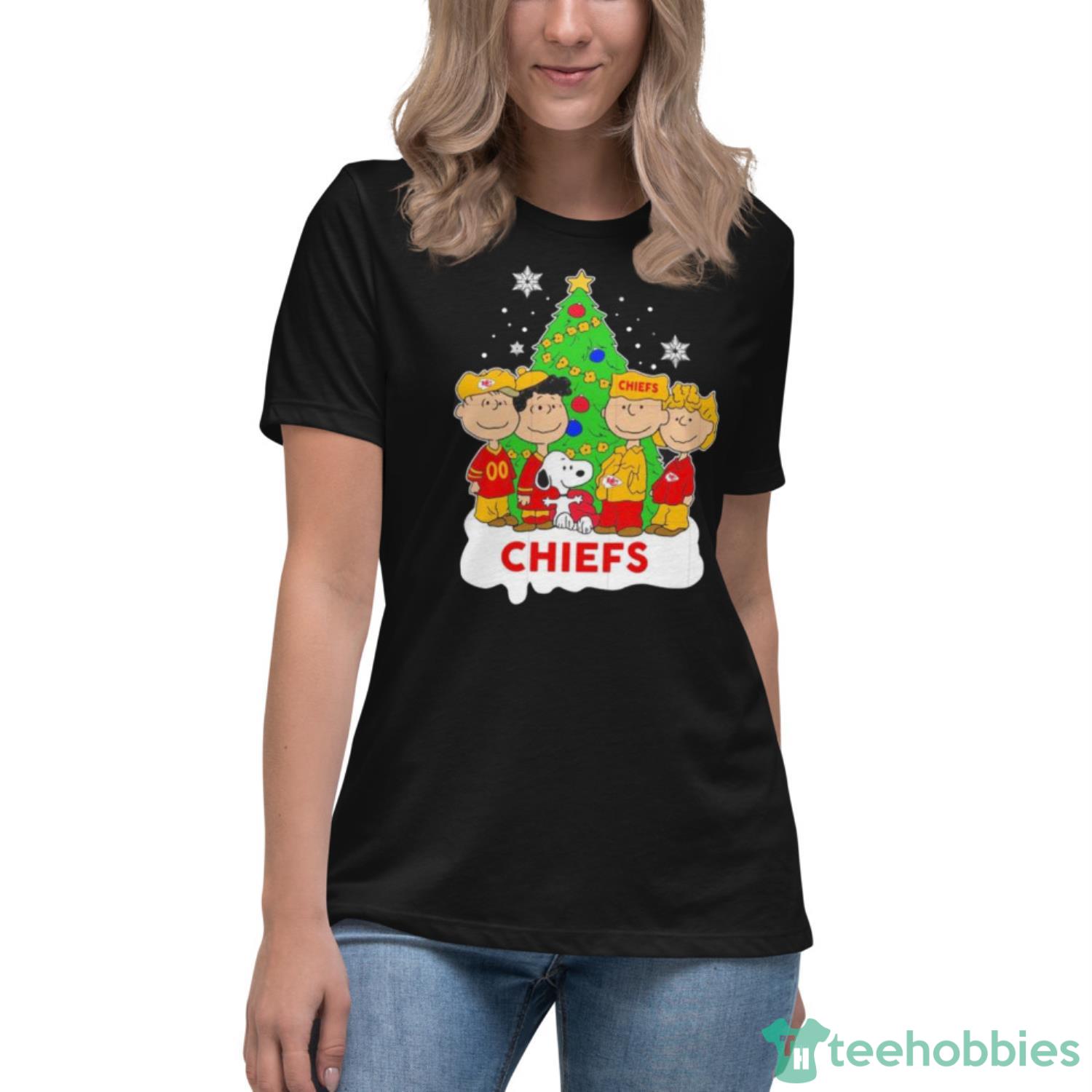 A Happy Christmas With Kansas City Chiefs Snoopy Youth T-Shirt 