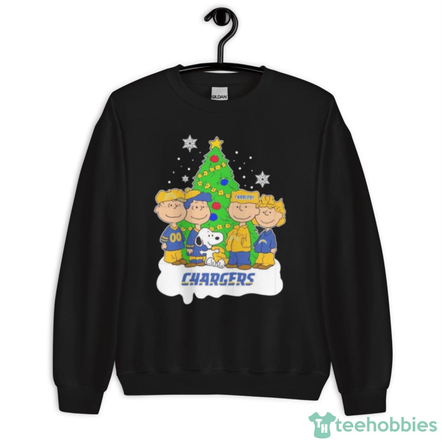 Snoopy The Peanuts Los Angeles Chargers Christmas Shirt - Unisex Crewneck Sweatshirt Snoopy The Peanuts Los Angeles Chargers Christmas Shirt - Unisex Crewneck Sweatshirt