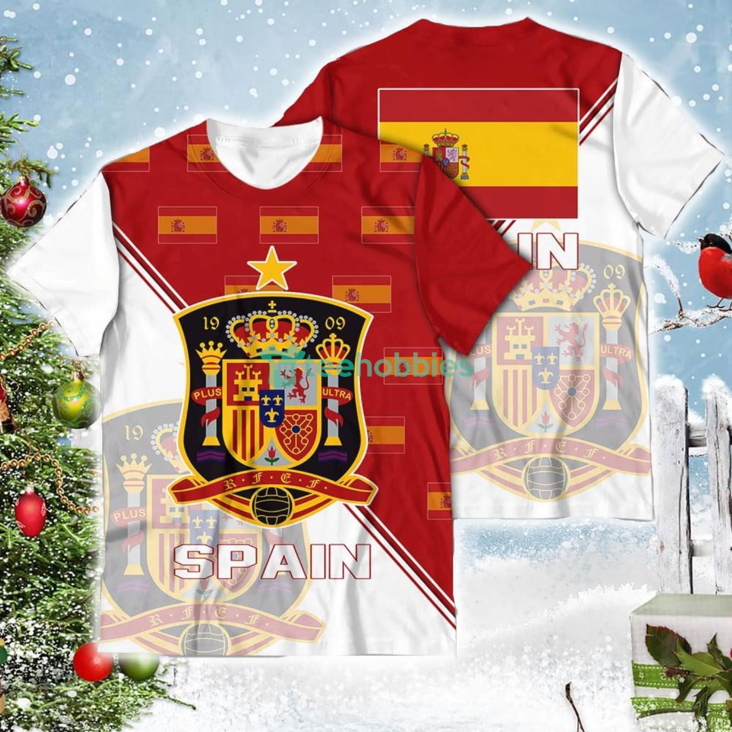 Spain National Soccer Team Qatar World Cup 2022 Champions Soccer Team 3D All Over Printed Shirt Product Photo 4