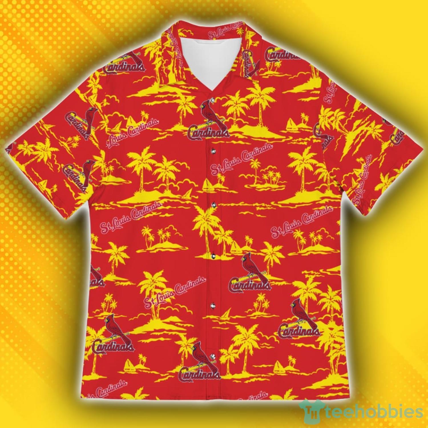 St Louis Cardinals Hawaiian Shirt Logo Pattern St Louis Cardinals