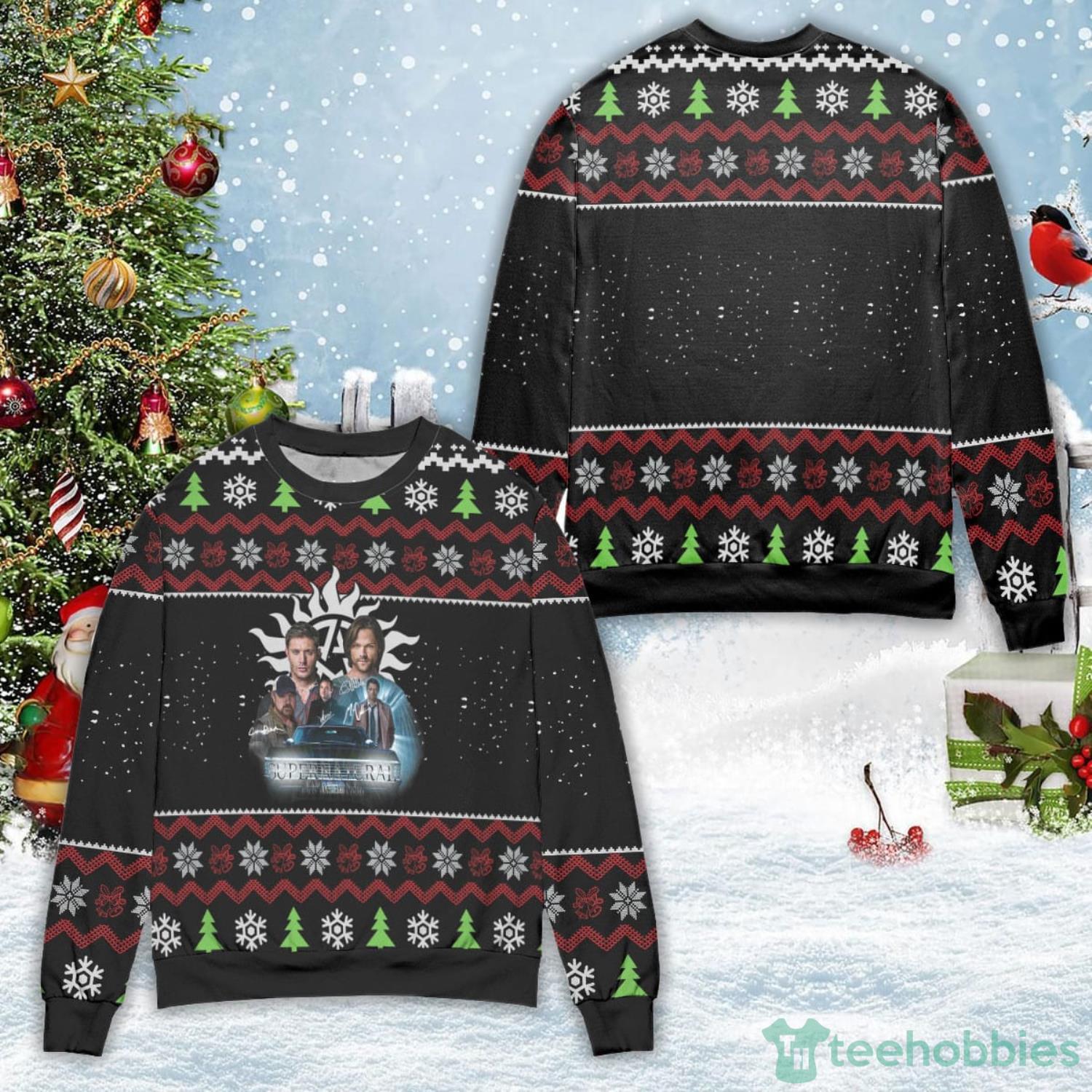 Supernatural The Movie Snowflake Ugly Christmas Sweater Christmas Gift For Men And Women Product Photo 1 Supernatural The Movie Snowflake Ugly Christmas Sweater Christmas Gift For Men And Women Product Photo 1